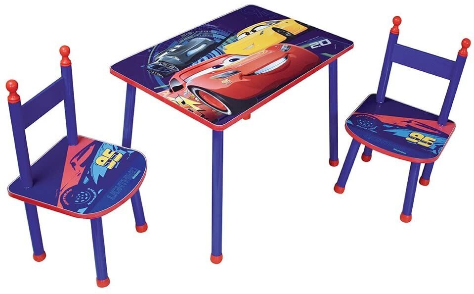 DISNEY CARS - Ensemble Table rectangulaire et 2 chaises