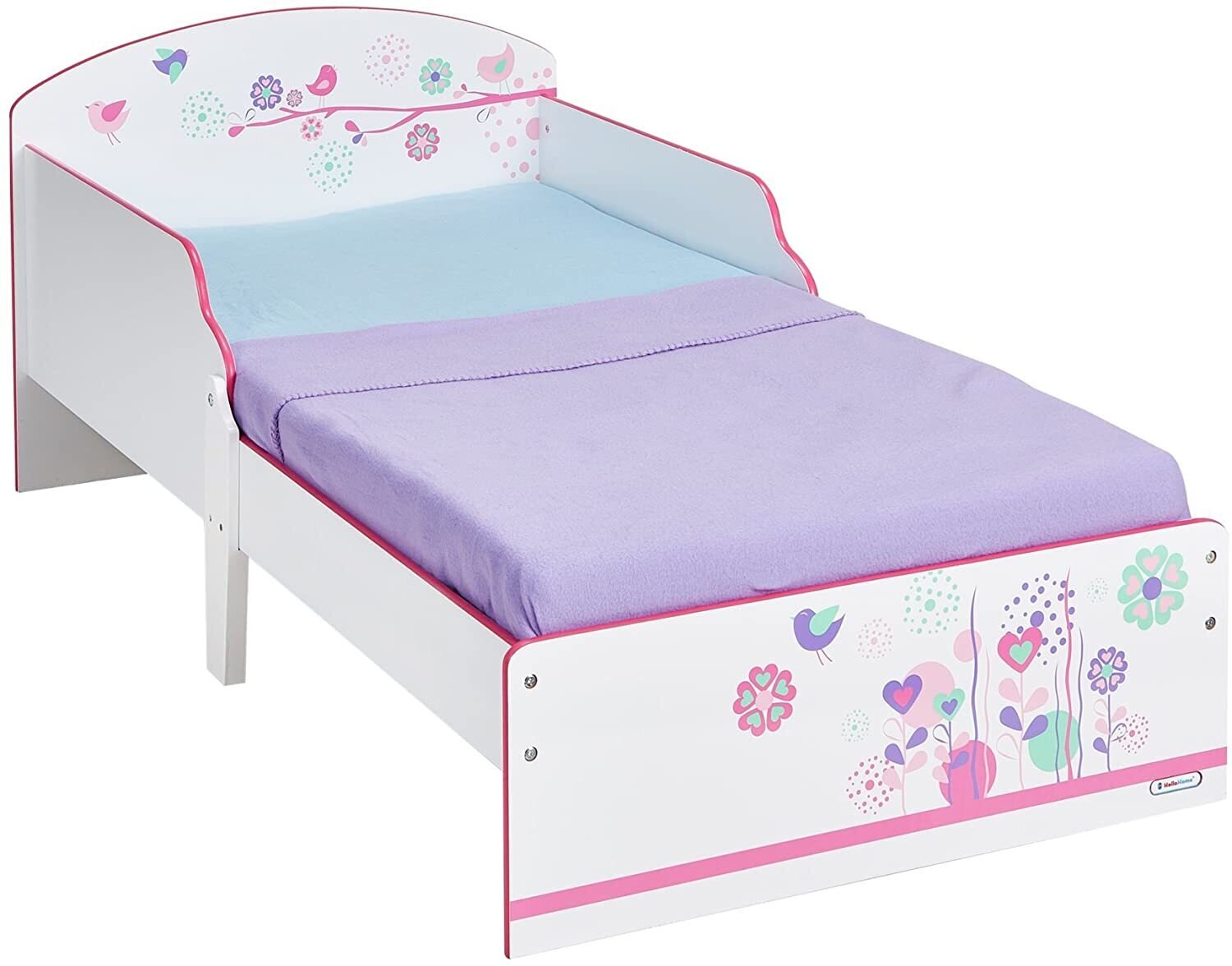 FLEURS ET OISEAUX - Lit pour enfants