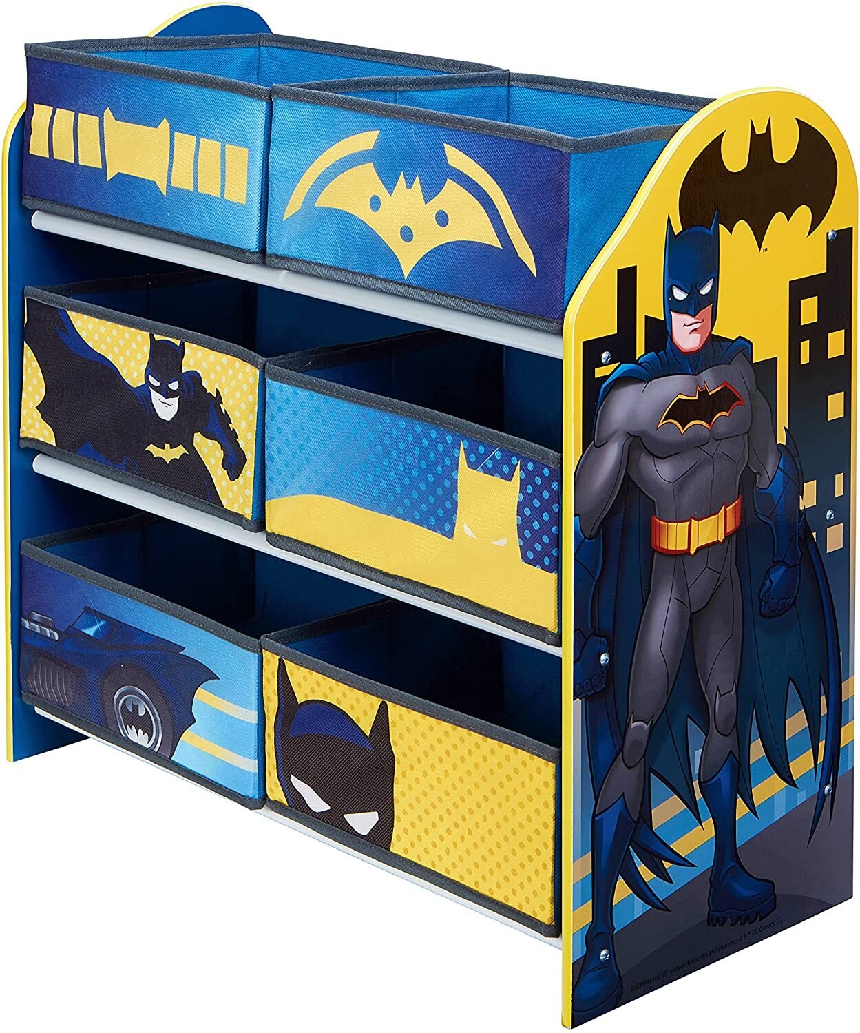 BATMAN - Meuble de rangement 6 corbeilles