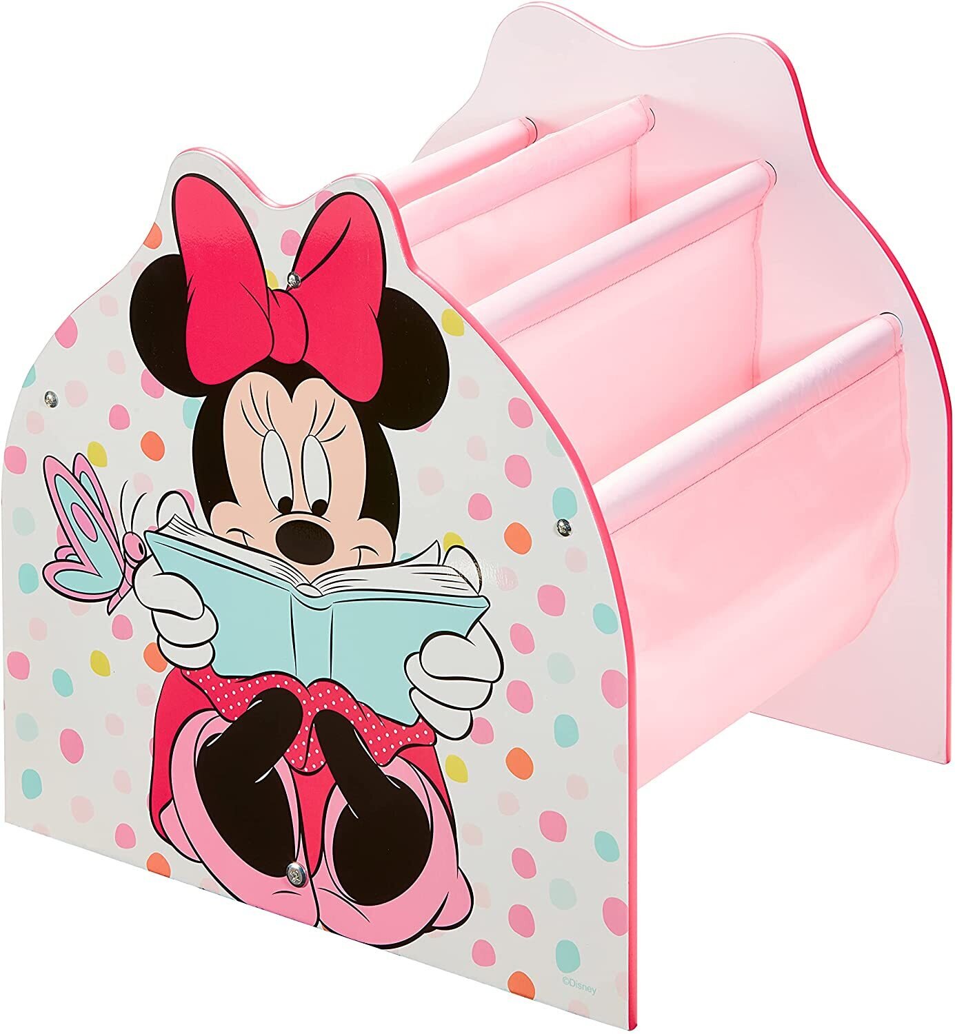 DISNEY MINNIE - Bibliothèque à pochettes pour enfants