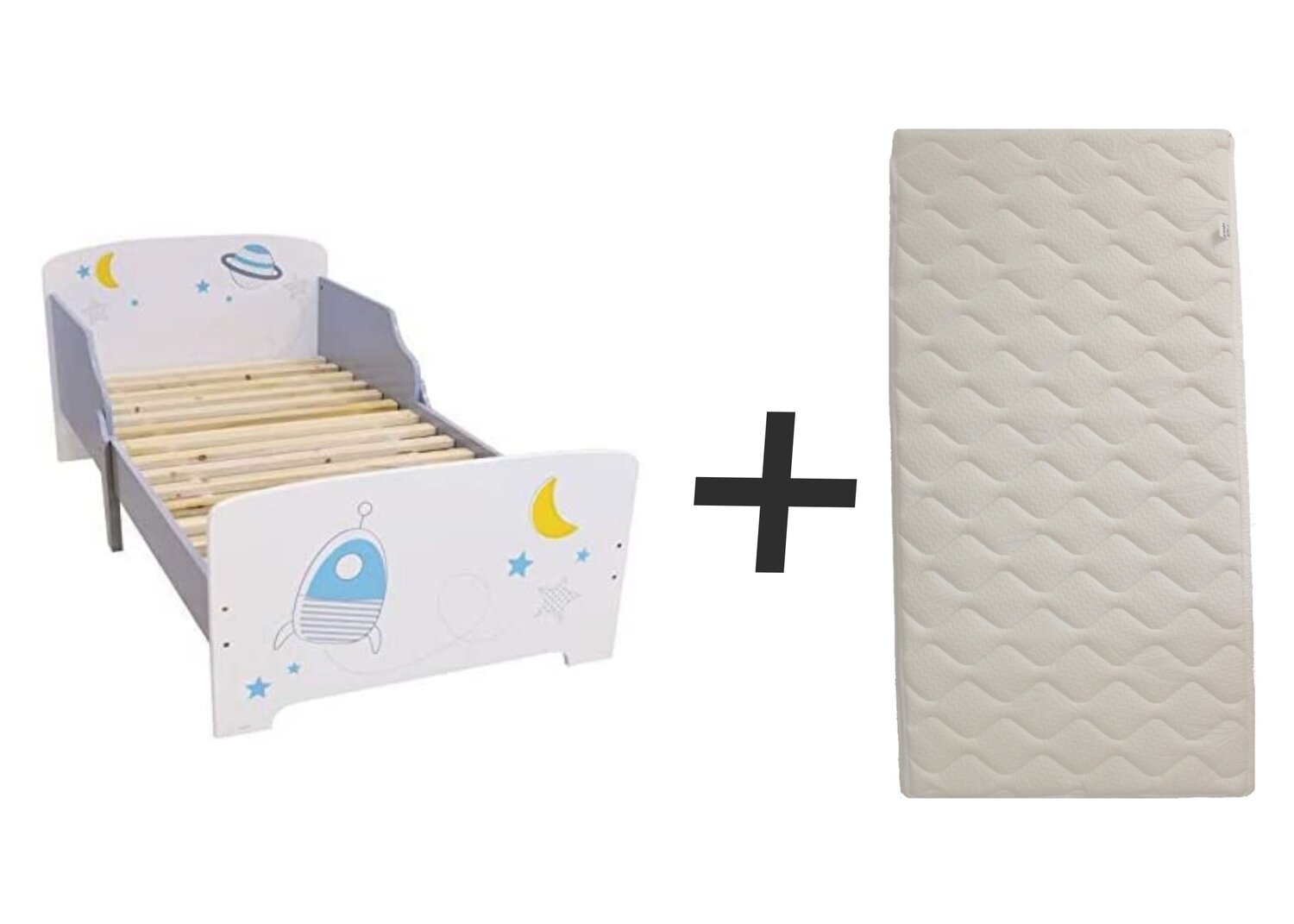 ESPACE - Lit 140 x 70  cm - Sommier et matelas climatisé (face été / hiver) inclus - FUN HOUSE