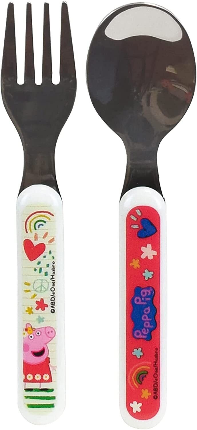 PEPPA PIG - Ensemble couverts inox (fourchette, cuillère)