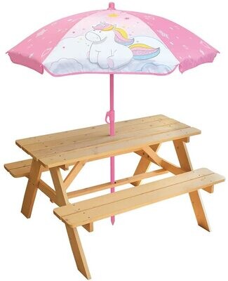LICORNE - Table de pique-nique avec parasol