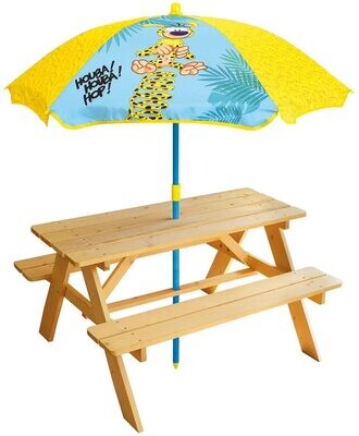 MARSUPILAMI - Table de pique-nique avec parasol