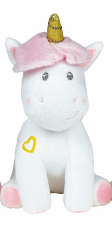 LICORNE - Peluche Licorne 17  cm Rose