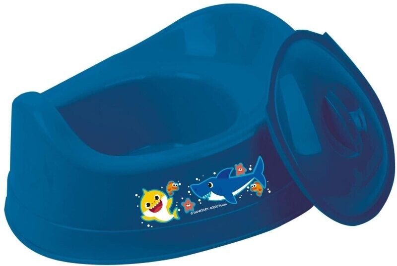 BABY SHARK - Pot d'apprentissage en plastique avec couvercle