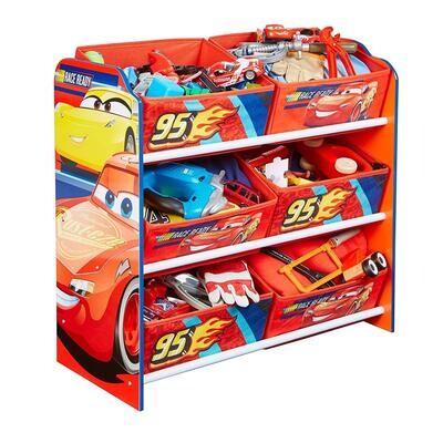 DISNEY CARS - Meuble de Rangement 6 corbeilles