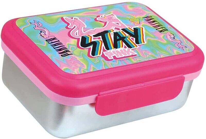 PANTHERE ROSE - Boite goûter inox