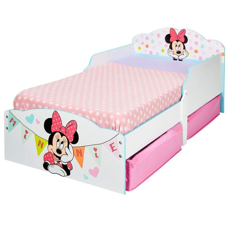 DISNEY MINNIE - Lit pour enfants avec espace de rangement sous le lit