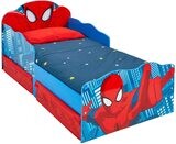 SPIDERMAN - Lit pour enfants avec yeux lumineux et rangements sous le lit