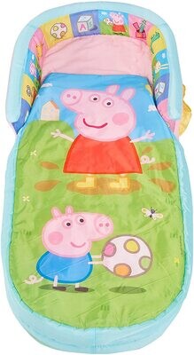 PEPPA PIG - Mon premier lit d'appoint Readybed - Lit gonflable pour enfants avec sac de couchage intégré