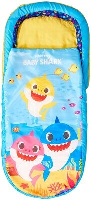 BABY SHARK - Mon premier lit d'appoint Readybed - Lit gonflable pour enfants avec sac de couchage intégré