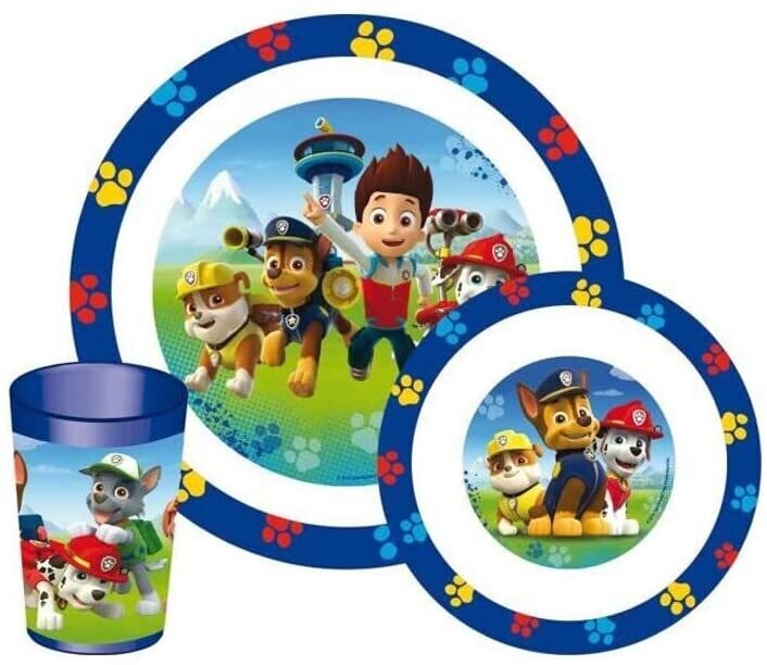 PAT'PATROUILLE - Ensemble repas (assiette, bol, verre)