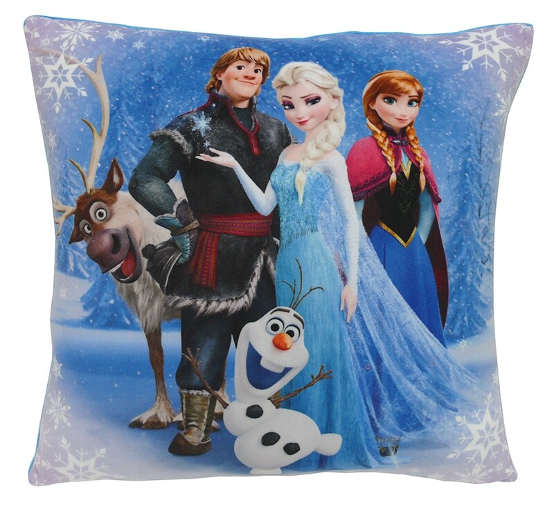 DISNEY REINE DES NEIGES - Coussin 35x35 cm 5 personnages