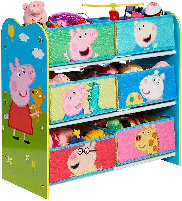 PEPPA PIG - Meuble de rangement 6 corbeilles