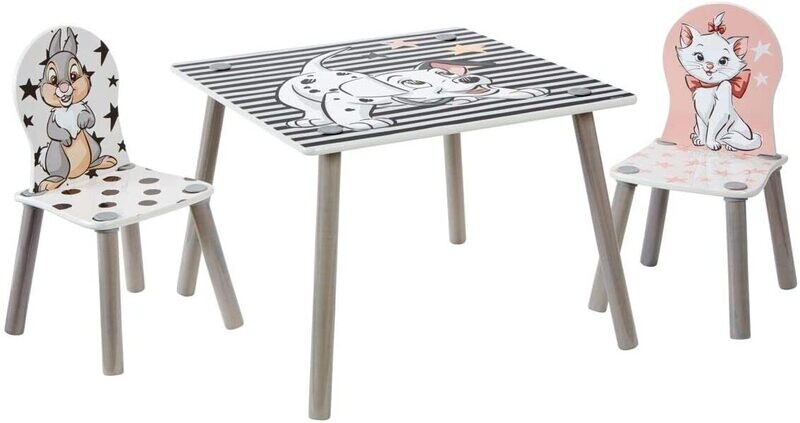 DISNEY CLASSICS - Ensemble table et 2 chaises pour enfants