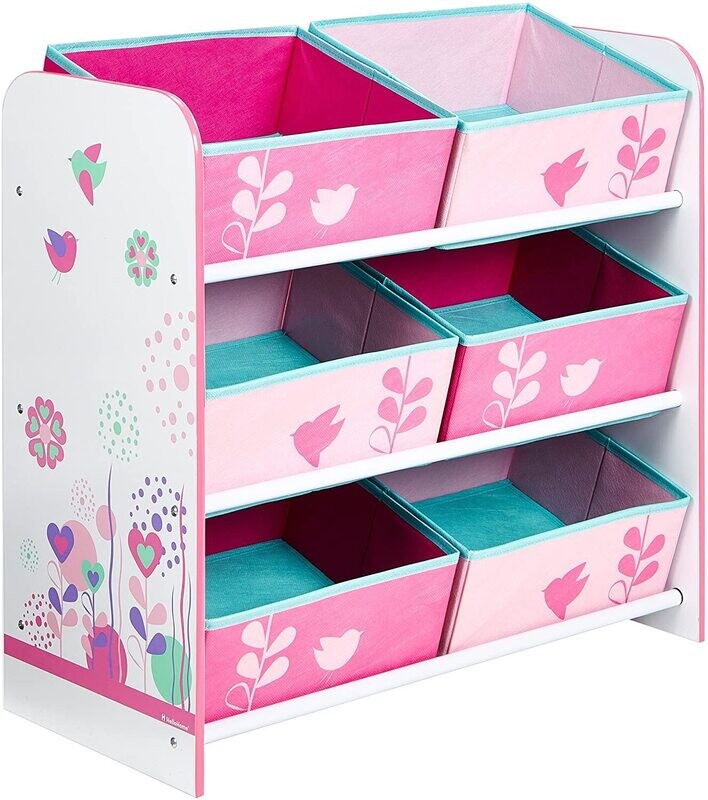 FLEURS ET OISEAUX - Meuble de rangement pour chambre d'enfant