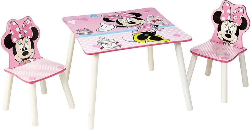 DISNEY MINNIE - Ensemble table et 2 chaises pour enfants