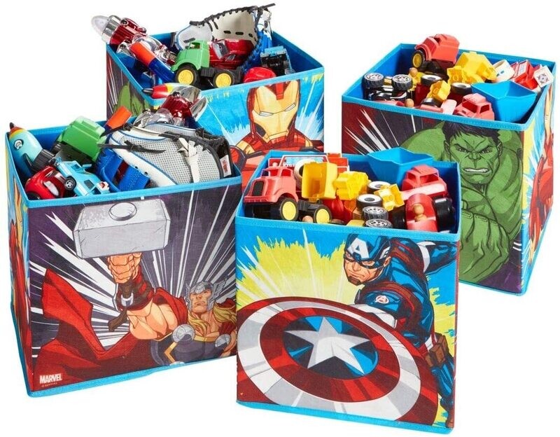 AVENGERS - Lot de 4 cubes de rangement et décoratifs