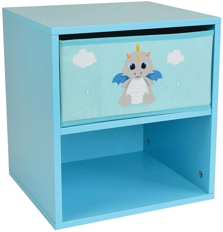 LEON LE DRAGON - Chevet avec tiroir - Table de nuit enfant