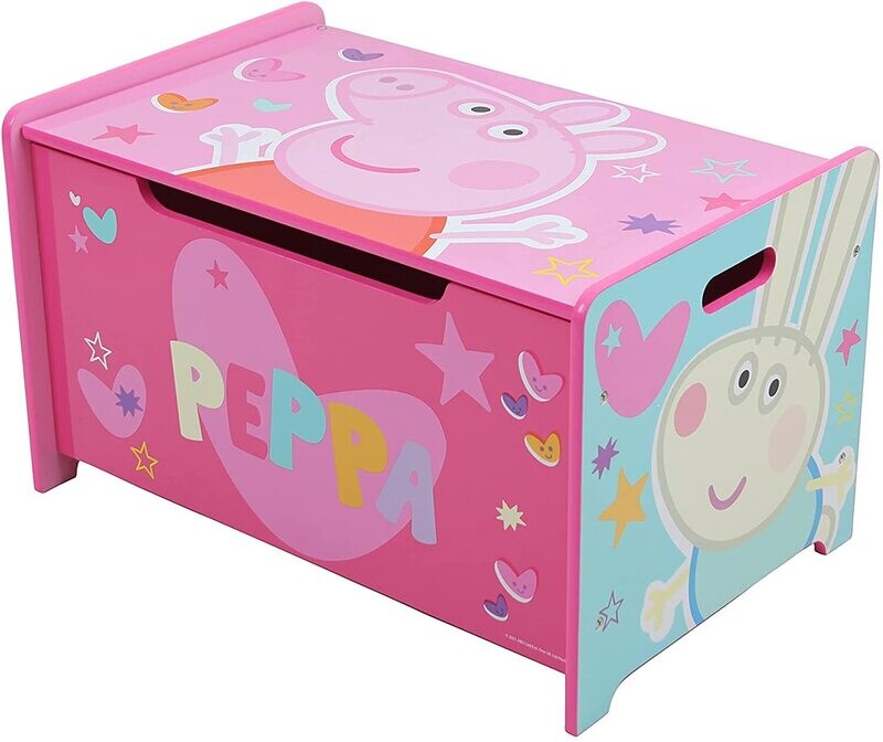 PEPPA PIG - Coffre à jouets - Coffre de rangement en bois