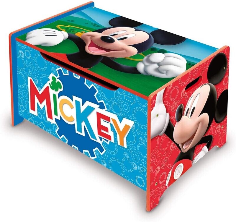 DISNEY MICKEY - Coffre à jouets - Coffre de rangement en bois