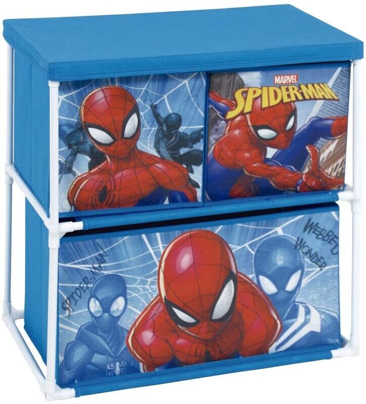SPIDERMAN - Meuble de rangement 3 corbeilles