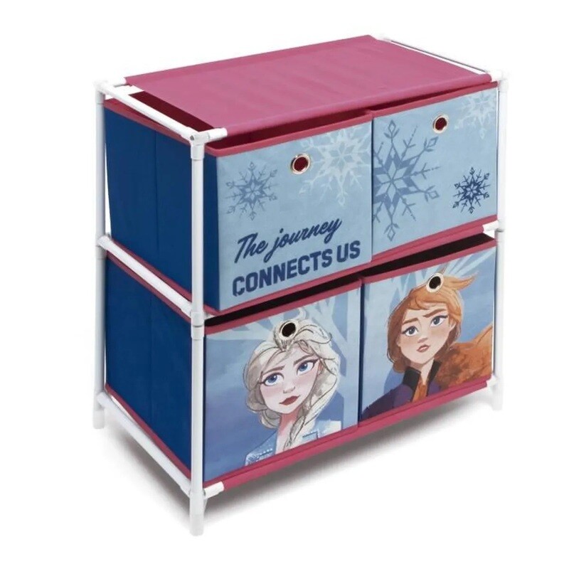 DISNEY REINE DES NEIGES - Meuble de rangement 3 corbeilles