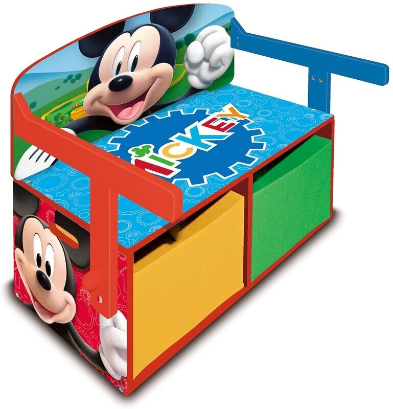DISNEY MICKEY - Bureau 3 en 1 - Rangement - Banc