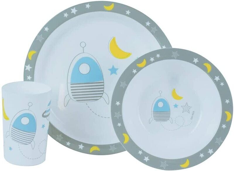 ESPACE - Ensemble repas (assiette, bol, verre)