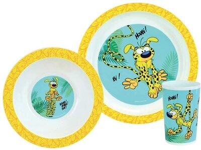 MARSUPILAMI - Ensemble repas (assiette, bol, verre)