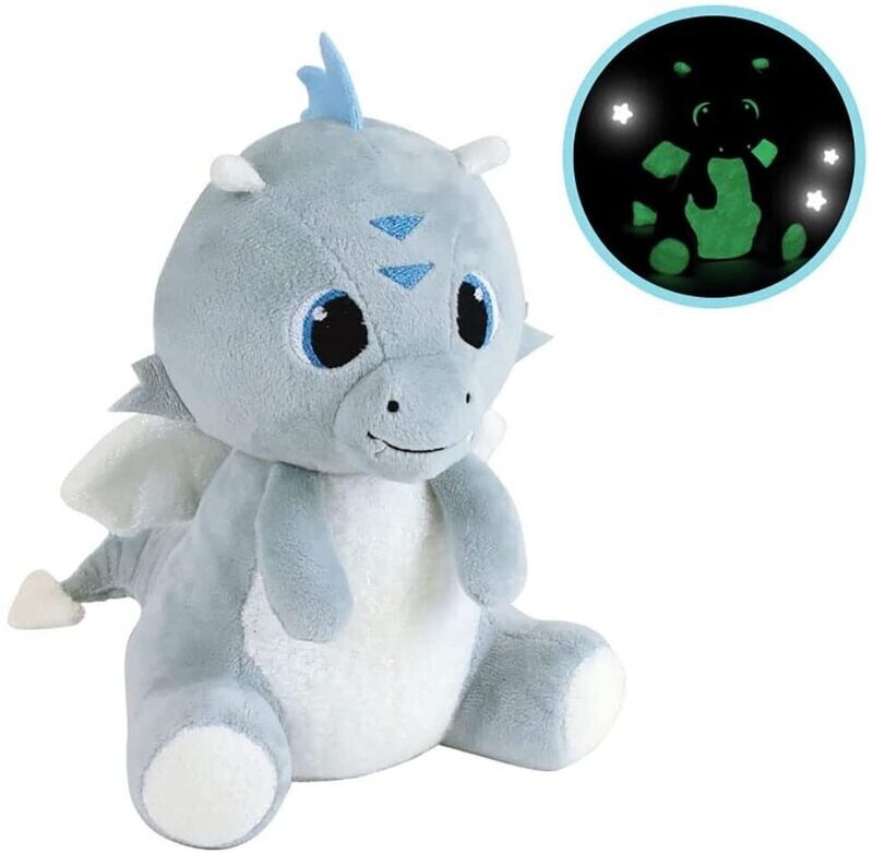 LUMINOU - LEON LE DRAGON - Peluche 21 cm