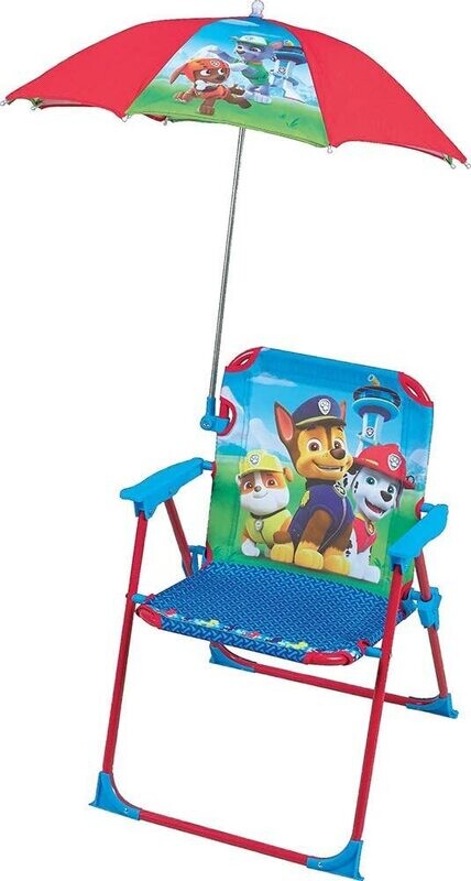 PAT'PATROUILLE - Chaise pliante avec parasol