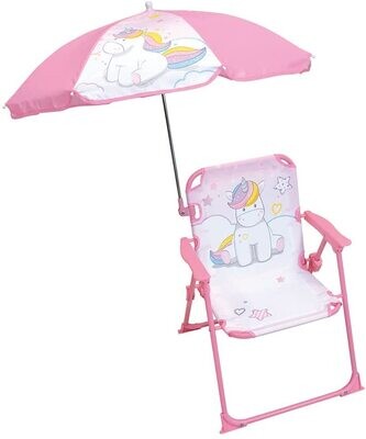 LICORNE - Chaise pliante avec parasol