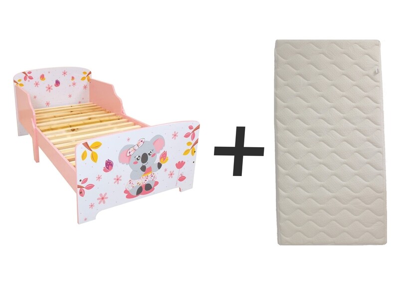 CALLY MIMI KOALA - Lit 140 x 70  cm - Sommier et matelas climatisé (face été / hiver) inclus - FUN HOUSE