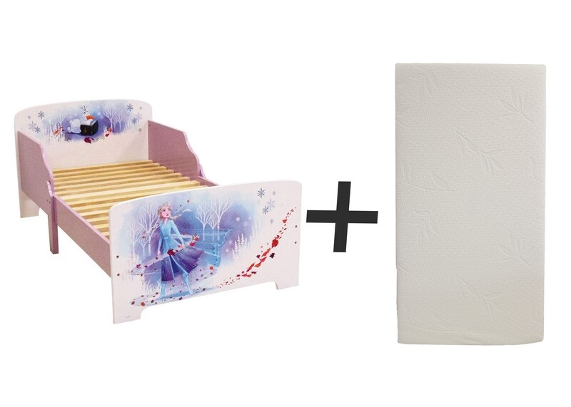 DISNEY REINE DES NEIGES - Lit 140 x 70  cm - Sommier et matelas droit inclus - FUN HOUSE