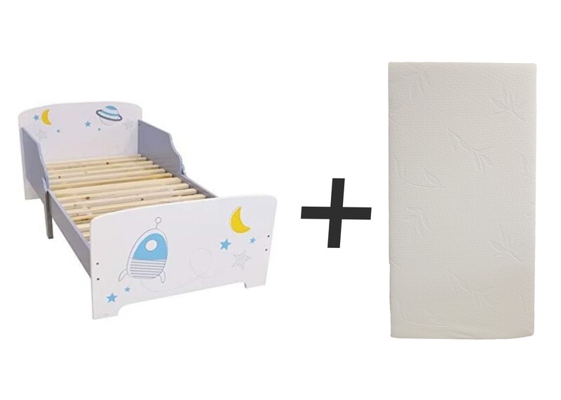 ESPACE - Lit 140 x 70  cm - Sommier et matelas droit inclus - FUN HOUSE