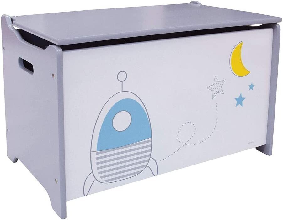 ESPACE - Coffre à  jouets - Coffre de rangement en bois pour enfants
