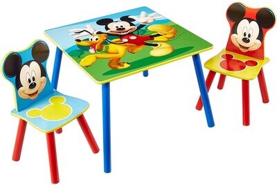 DISNEY MICKEY - Ensemble table et 2 chaises pour enfants