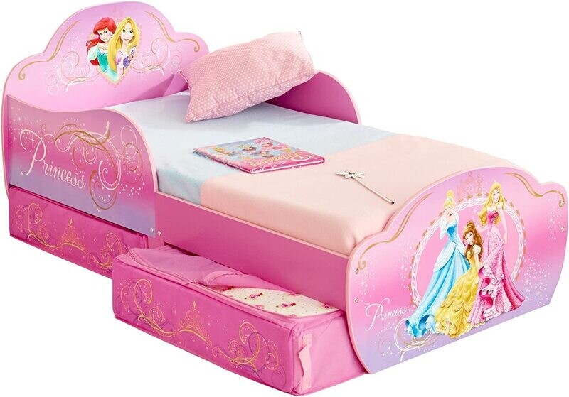 DISNEY PRINCESSES RAIPONCE - Lit pour enfants avec espace de rangement sous le lit