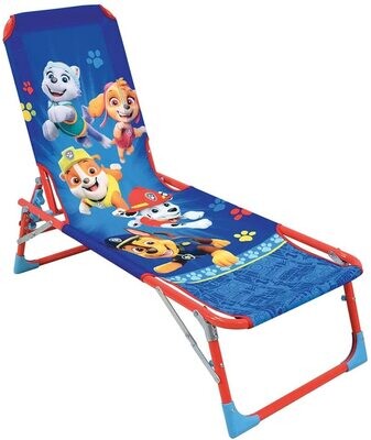PAT'PATROUILLE - Chaise Longue transat pliable 112 x 40 x 40 cm pour Enfant