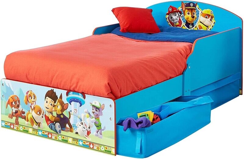 PAT'PATROUILLE - Lit pour enfants avec espace de rangement sous le lit PAT'PATROUILLE - Lit pour enfants avec espace de rangement sous le lit