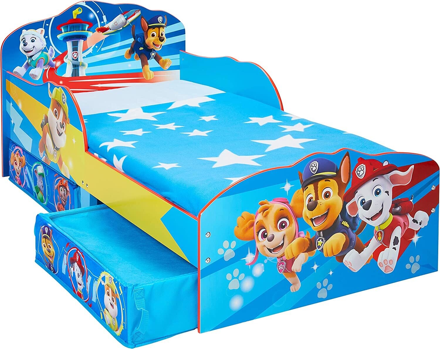 PAT'PATROUILLE - Lit enfant 140X70 cm avec sommier inclus