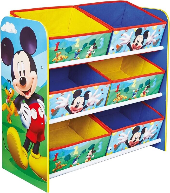 DISNEY MICKEY - Meuble de Rangement 6 corbeilles DISNEY MICKEY - Meuble de Rangement 6 corbeilles