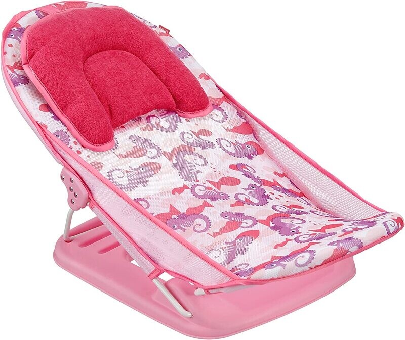 Siège de bain hippocampe rose