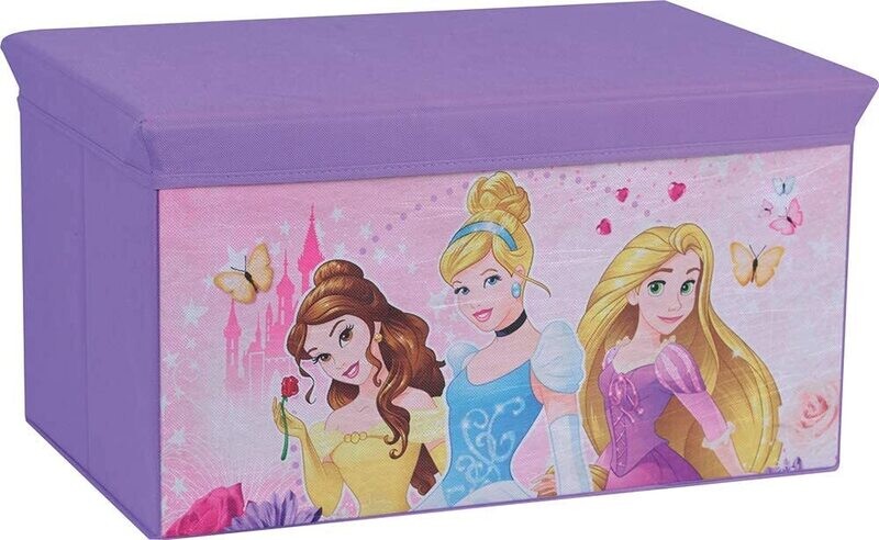 DISNEY PRINCESSES - Banc Coffre de rangement pliable
