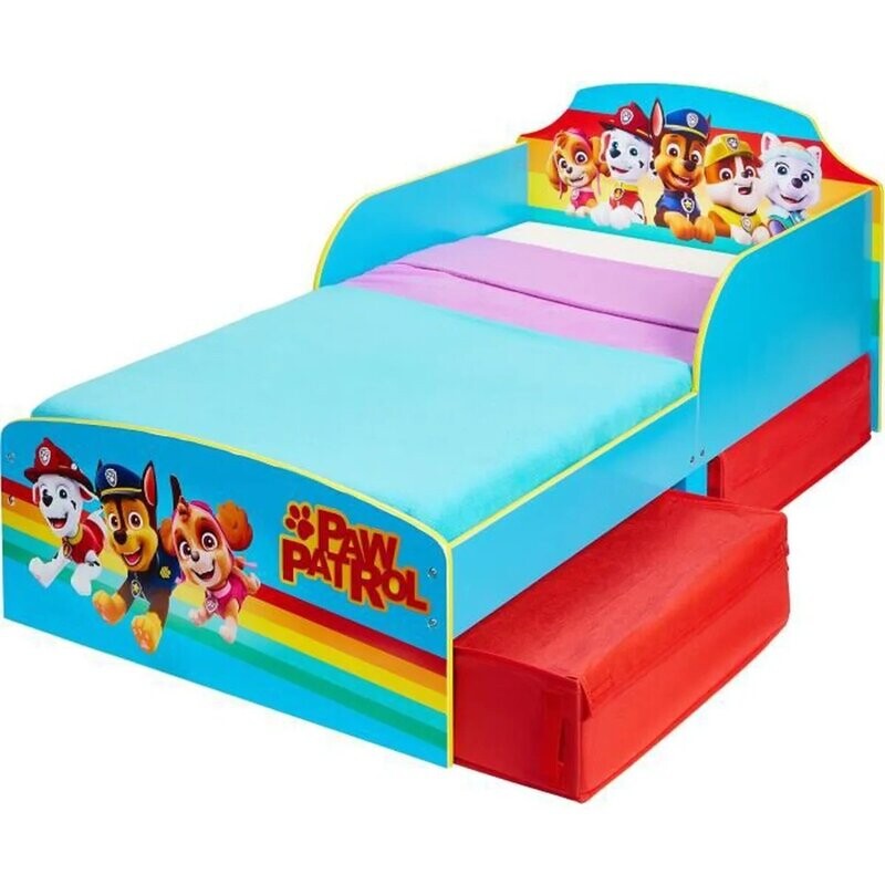 PAT'PATROUILLE - Lit pour enfants avec espace de rangement sous le lit PAT'PATROUILLE - Lit pour enfants avec espace de rangement sous le lit