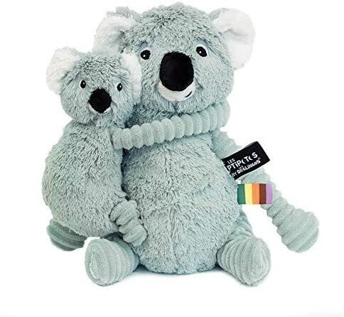 LES PTIPOTOS -Peluches Koala maman et son bébé menthe +/- 35 cm