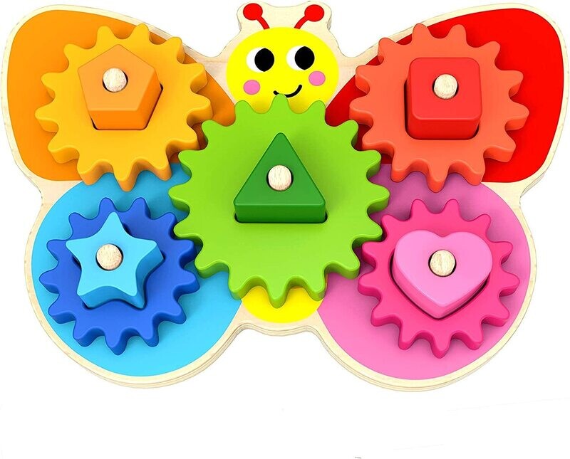PAPILLON - Jouet en bois pour tout-petits - Puzzle - Jouet Montessori