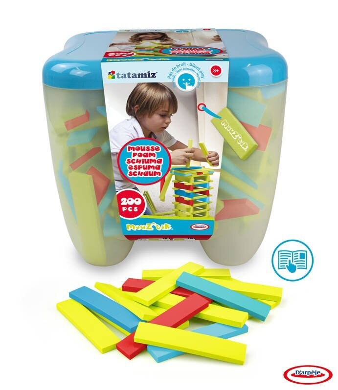 Jeu de construction en mousse -200 pces - 4 couleurs